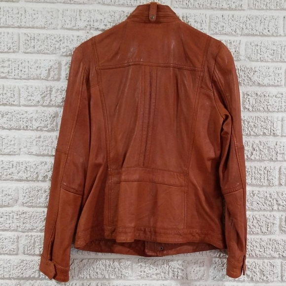Lucky Brand Endless Leather Jacket - Cognac - Picture 5 of 8